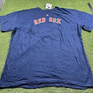 Boston Red Sox Majestic T Shirt Men's 4XL Navy Blue MLB Baseball Graphic Tee
